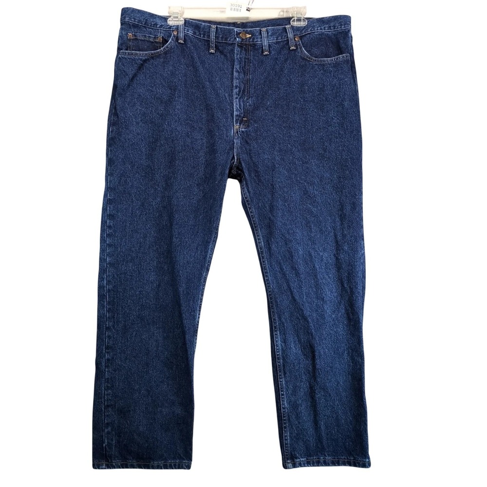 Wrangler Regular Fit Jeans Mens 48x30 Dark Blue Vintage Western Denim 90s-Y2K